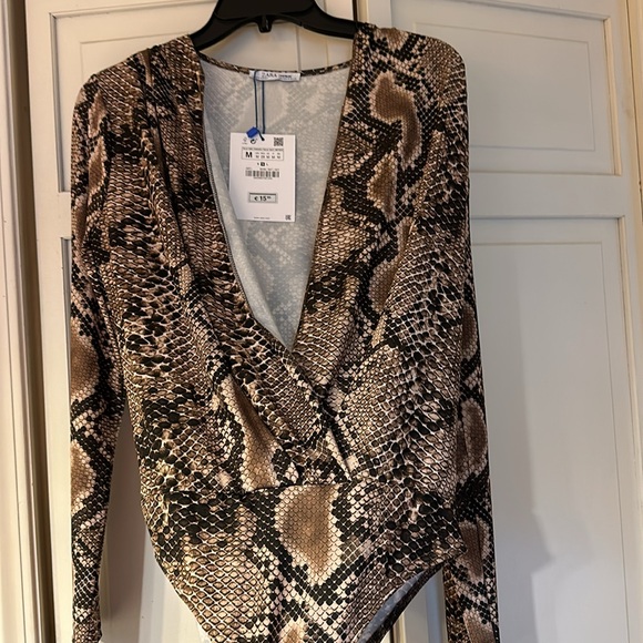 Zara snakeskin bodysuit - Picture 7 of 8